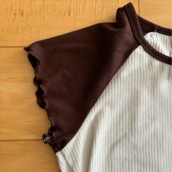 Jenna and Jessie Teddy Bear Ribbed Raglan Top (girls 14/L) - Picture 5 of 9